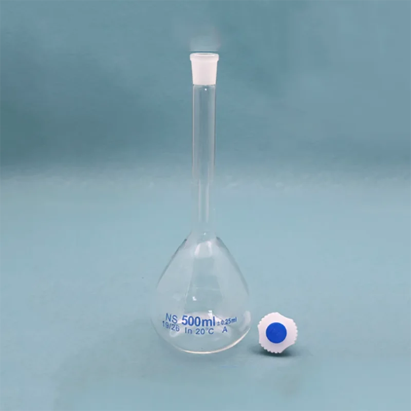 Volumetric bottle with plastic stopper, transparent fixed volume bottle 5/10/25/50/100/200/250/500/1000ml