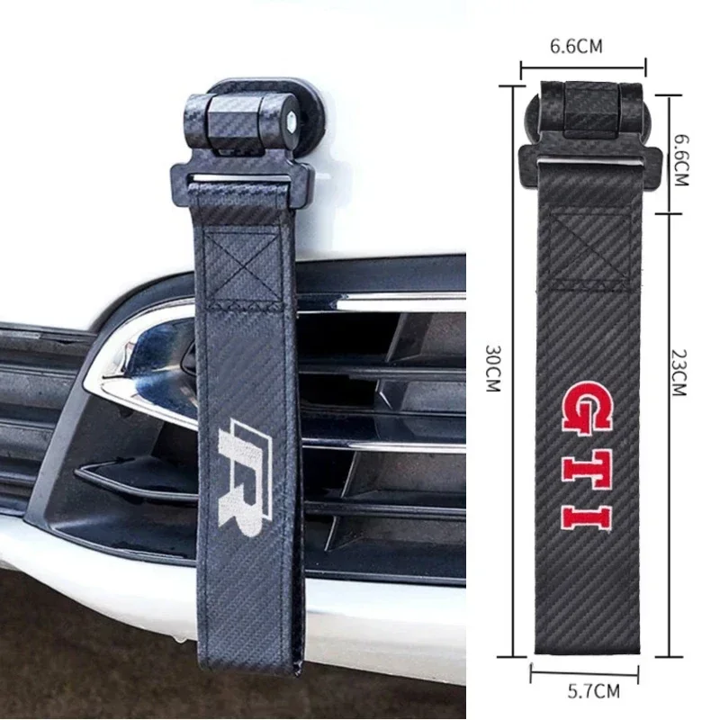 Para Volkswagen VW GTI R Line Passat B5 B6 Polo Tiguan Golf Scirocco Lavida Santana Touran estilo de coche remolque cuerda emblema calcomanía