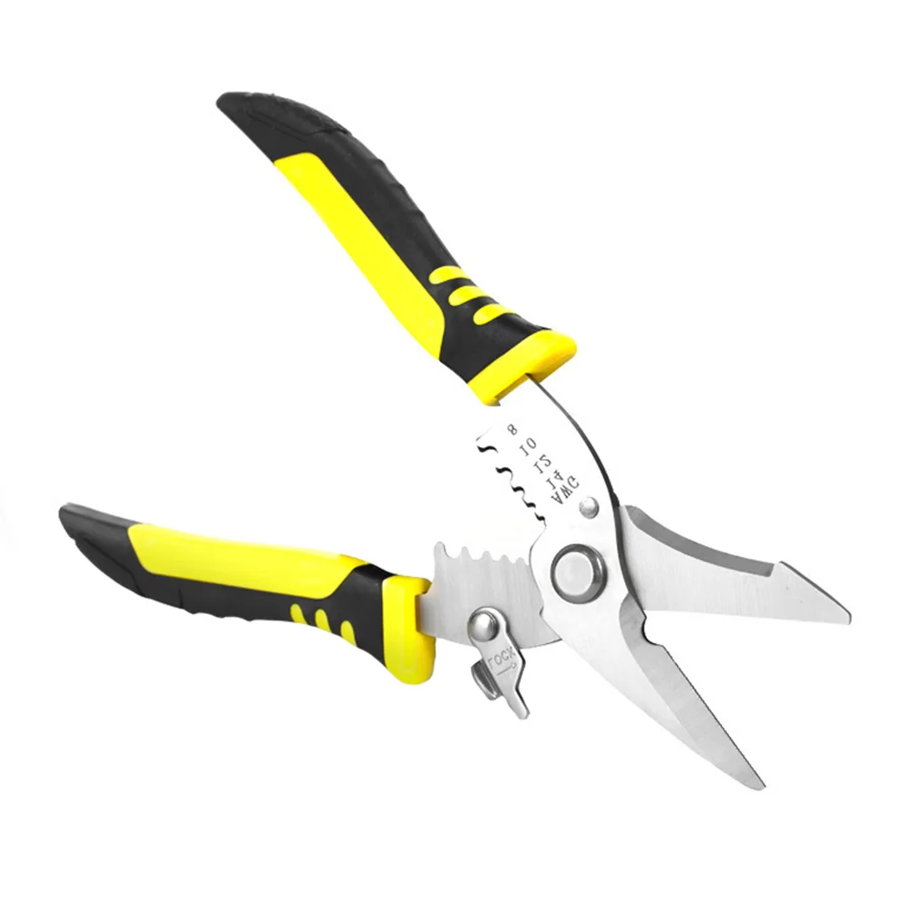 

Professional Electrician Multi Purpose Wire Cutting Plier High Grade Chromium Vanadium Steel Wire Striping Scissor Outdoor Tool