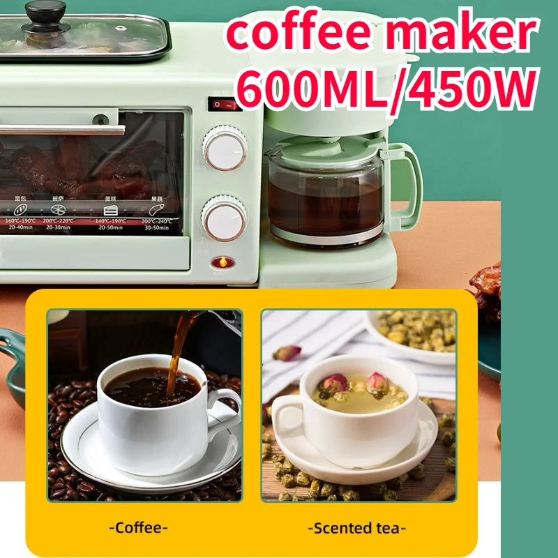 New listing 12L Maker Breakfast 3 In 1 Coffee Machine Breakfast Machine Oven With Coffee Maker