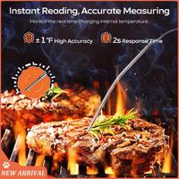 Emption!Meat Thermometer Digital For Food Cooking BBQ Oven Grilling, Instant Read Electric Touchscreen LCD Large Durable Easy In
