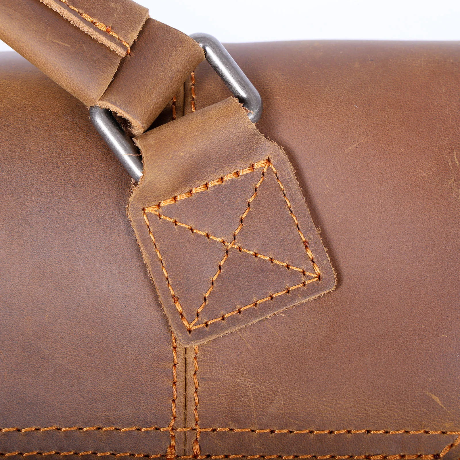 S.WORKER Vintage Herren-Umhängetasche aus Echtleder, Handgefertigte Crossbody-Tasche, Geschenk für Männer, für Handy & Schlüssel – Detail 13