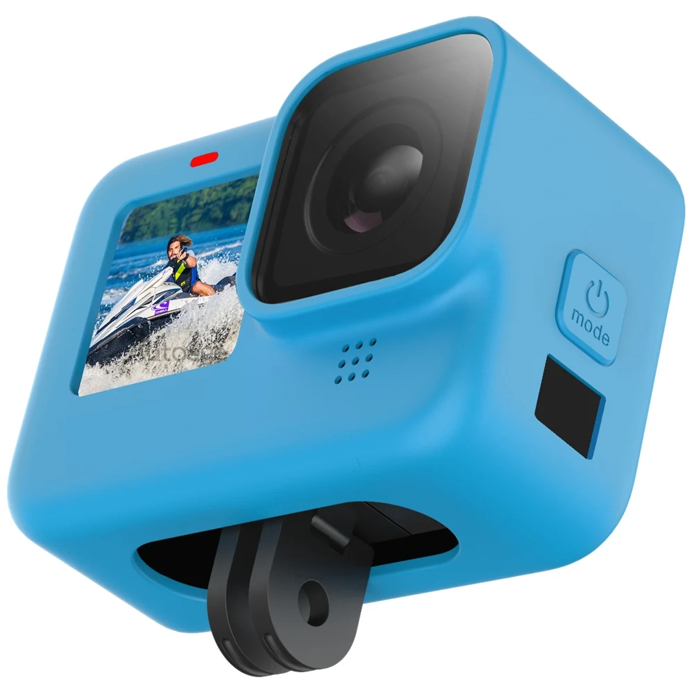 Wholesale Siliconen Beschermhoes Voor Gopro Hero 11 10 9 Zwart Mouw Behuizing Case Frame Met Lanyard Accessoire Voor Go Pro 11 10 9 Case