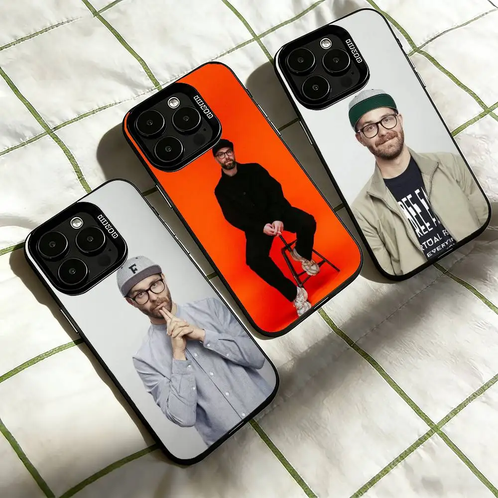 

Mark Forster Musician Phone Case For iPhone 17,16,15,14,13,12,11 Plus,Pro Max,XS,Colored Silver Plated Inside Cover