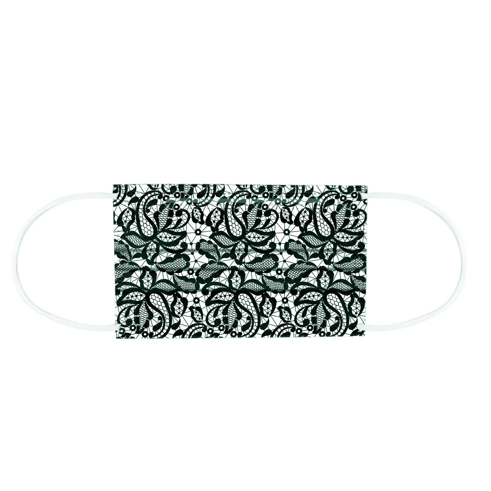 10PCS maschera di pizzo per adulti maschera facciale usa e getta 3Ply Ear Loop Anti-PM2.5 maschera protettiva per il viso antipolvere per esterni maschera usa e getta