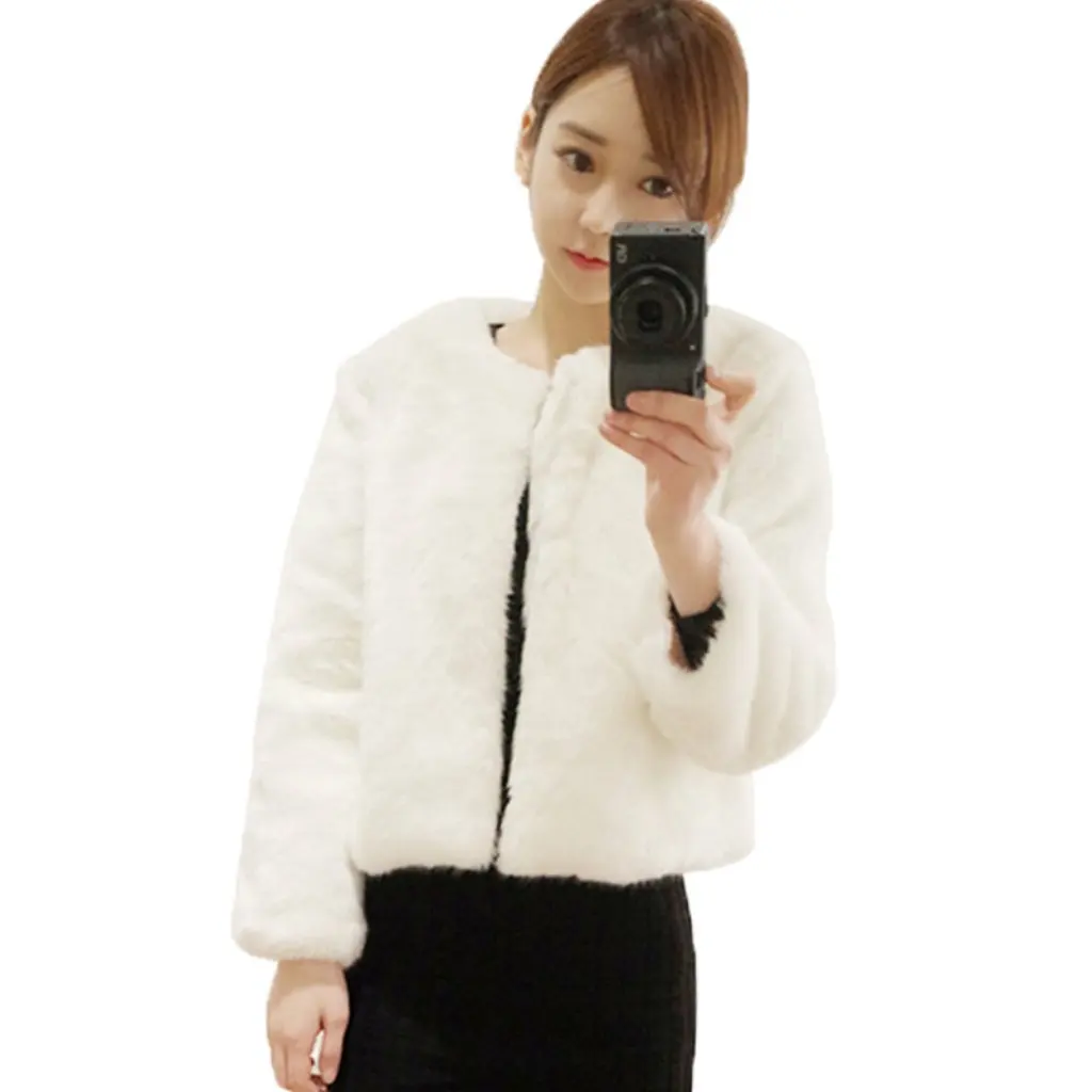 

Women's Eco-friendly Imitation Rex Rabbit Fur Jacket Korean Style Short Creative Fashion Outerwear