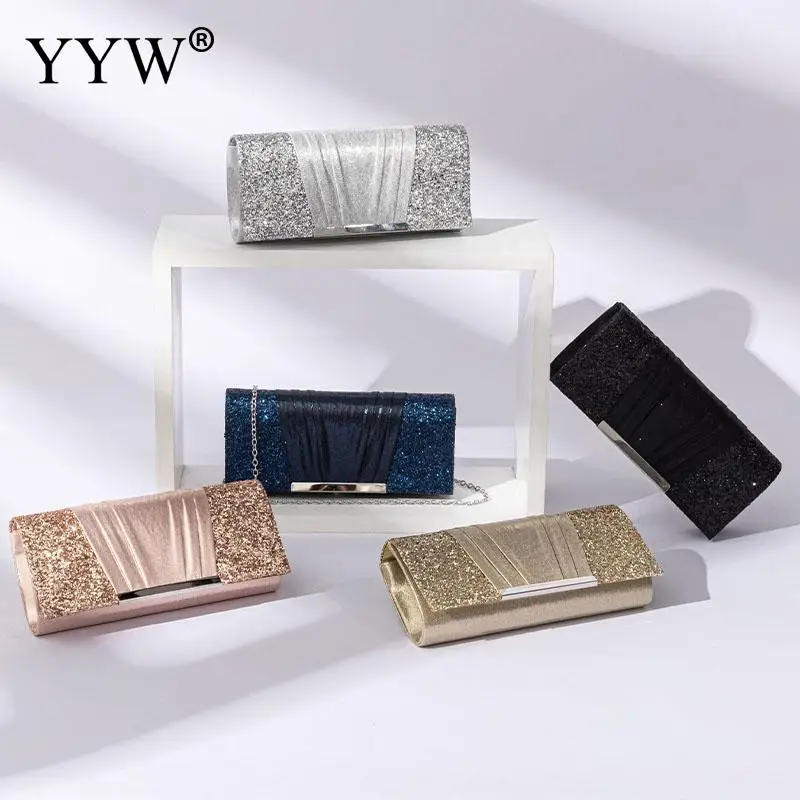 Evening Women Glitter Sequin Bridal Envelope Clutch Handbag Club Party Prom Handbag Shoulder Bag for Lady Diamond Clutch Purse