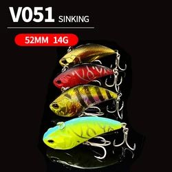 52mm 14g VIB Fishing Lures Plastic With Lead Long Casting Full Water Layer Bionic Hard Bait Saltwater Freshwater Fishing Tackle