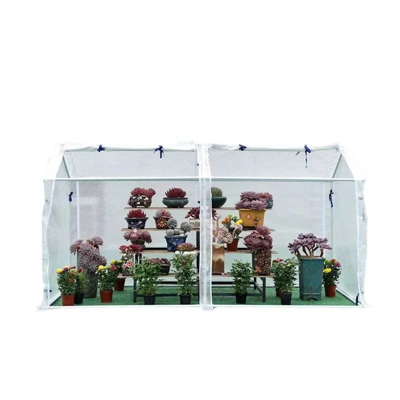 

Household planting greenhouse sunshine wind transparent tent green plant succulent breeding rainproof insulation