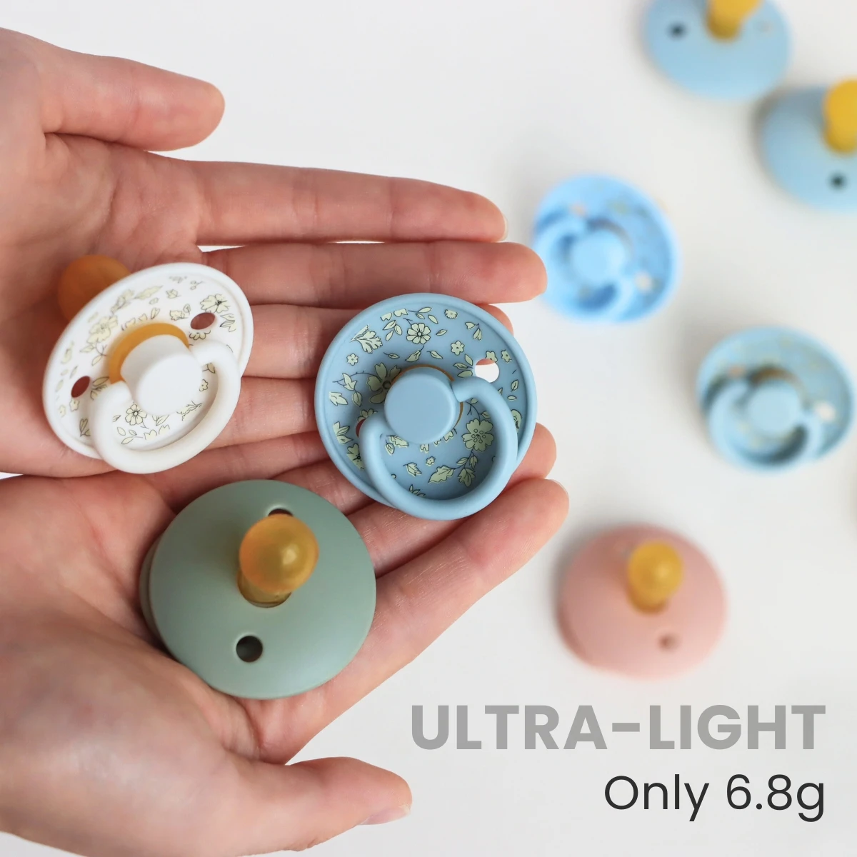 Erduo الأزهار الوليد الرضع رعاية الطفل دش هدية اللاتكس المطاط مص الحلمة مصاصة الأطفال مهديء الدمية اللهايات للطفل 0