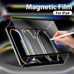 Película magnética para iPad Pro 13 M4 12,9 Air 11 5 4 3 M2 Protector de pantalla para 10 9 9th 10th Gen Mini 6 10,9 10,2 como película de papel