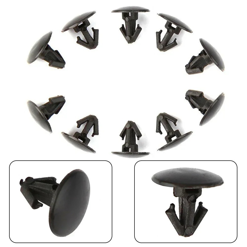 10Pcs Fasteners Plastic Trim Clips For Nissan Qashqai Plastic Screw Trim Weatherstrip Retainer Fastener Rivet Car Supplies