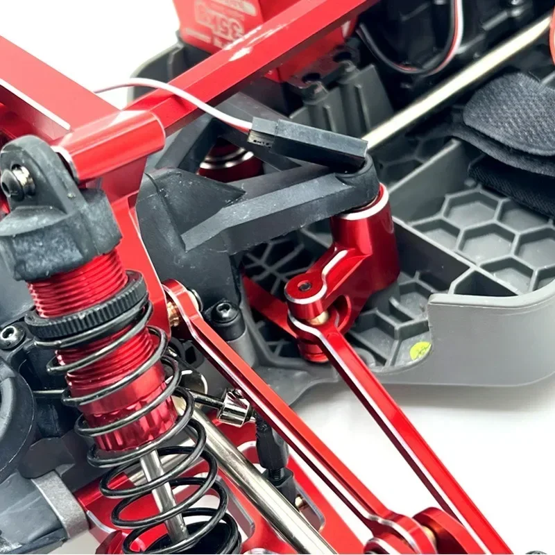 MJX 10208 مجموعة التوجيه المعدنية مجموعة التوجيه 1/10 RC ترقية أجزاء السيارة الملحقات