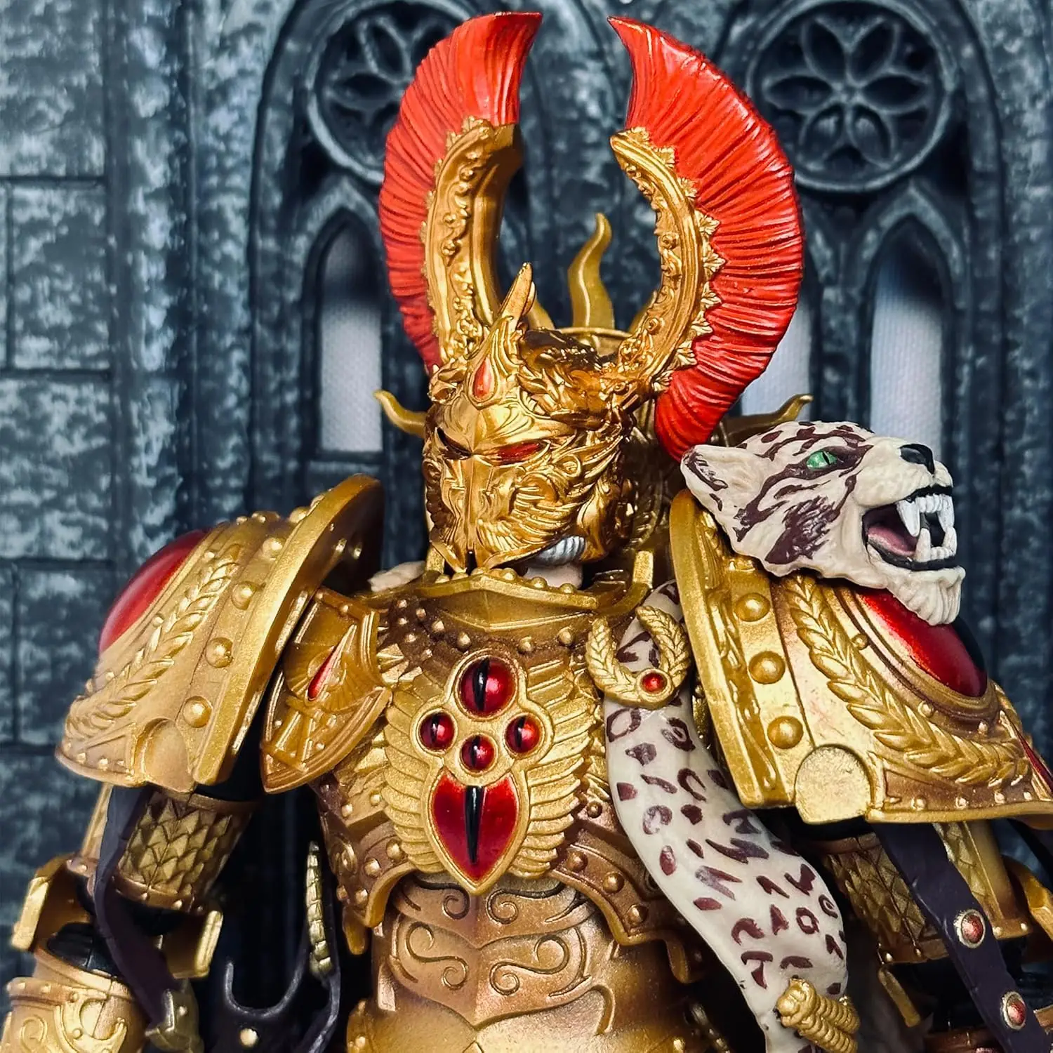 

TOYVERSE JOYTOY Warhammer Parts Helmet 01 Accessories Blood Angels Sanguinius Primarch Model Accessories