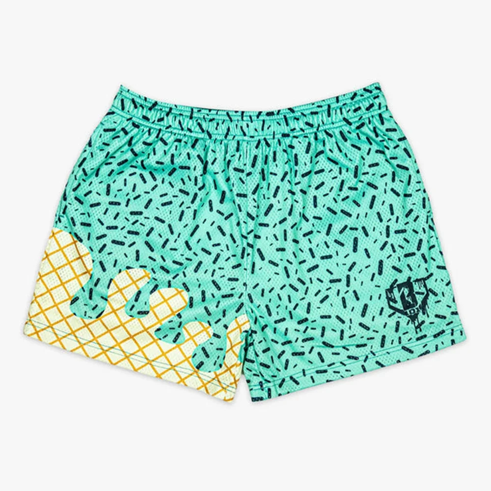 

Halloween New Children's Adult Ice Cream Graffiti Shorts Baseball Lifestyle 101 Men's And Women's Christmas Couple Sports Shorts