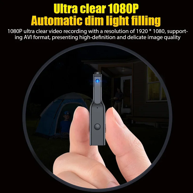 Pen Mini Camera 1080P HD Video Audio Recorder Back Clip Camcorder Professional DV Body Cam Nanny Monitor Security Surveillance