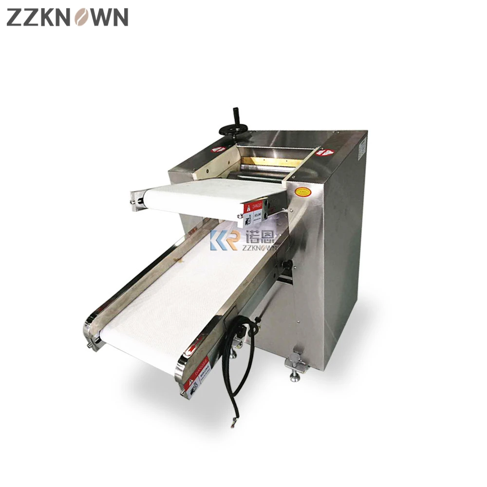 2023 Pastry Roller Knead and Pressure Sheeter Machine Reversible Fondant Small Bread Croissant Dough Sheeter Machine