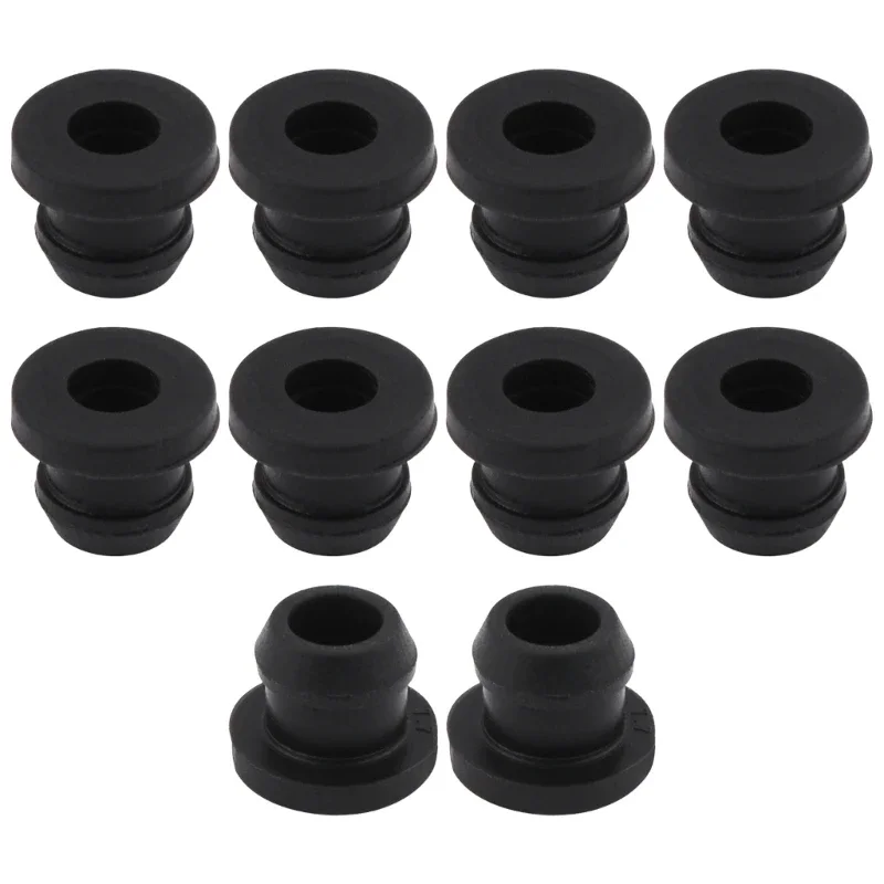 10Pcs Scratchproof Grates Grommet Stove Grommets Stove Parts Heat Resistant Grate Pad Accessories Black