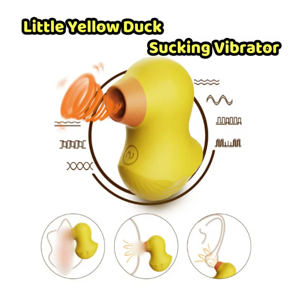ليتل الأصفر بطة مص هزاز الحلمة البظر تحفيز الإناث الاستمناء آلة الجنس للنساء الجنس لعب الكبار #1