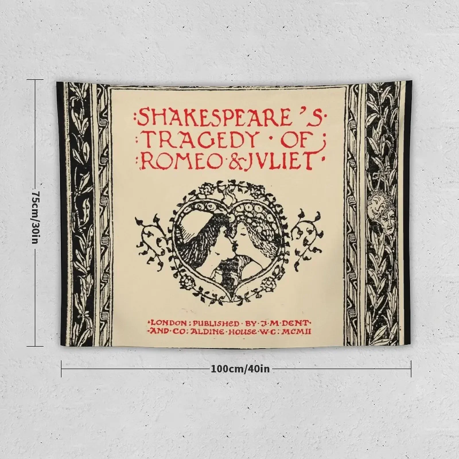 Shakespeares Tragedy of Romeo and Juliet | Tudor Tapestry Bedroom Decorations Wall Tapestries Aesthetics For Room Tapestry