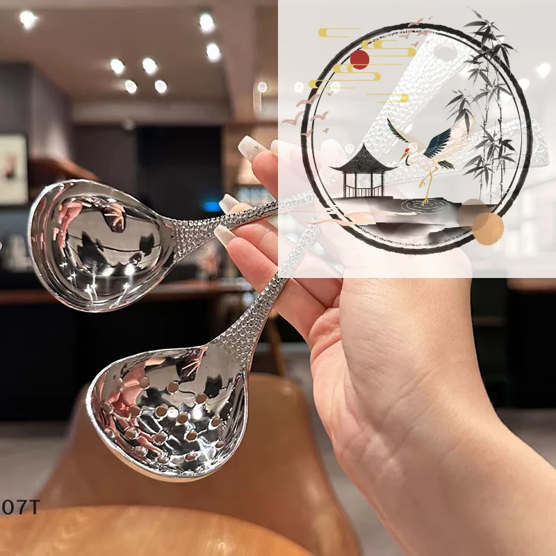 الفولاذ المقاوم للصدأ ملعقة شوربة تعميق سعة كبيرة ملعقة مرآة فضية مصقول أطباق حساء الأرز أدوات المائدة المطبخ المنزل