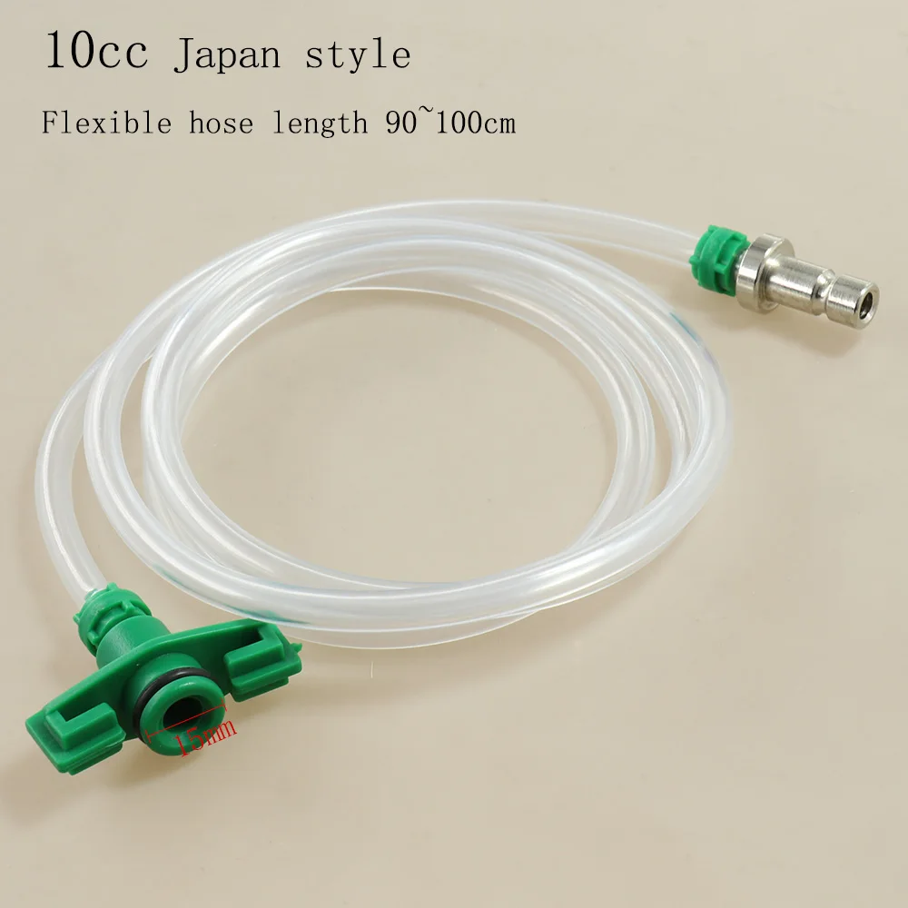 5cc 10cc 10ML 30cc/55CC Air Tube Dispenser Syringe Barrel Needle Tip Japan US Style Valve Connection Adapter