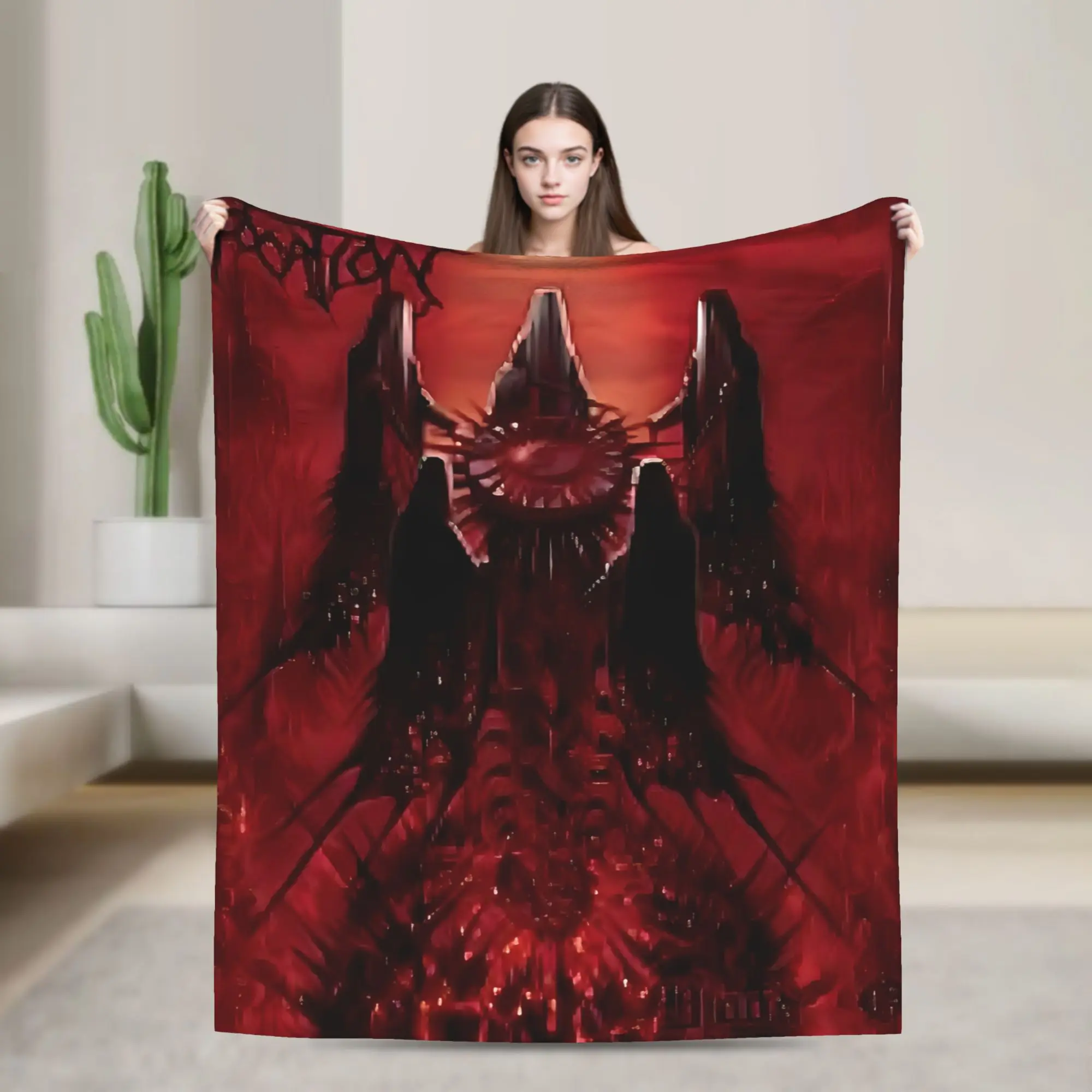 BLOOD OATH Suffocations Blankets  Camping Flannel Throw Blanket For Home Decor Super Warm Custom Quality Bedspread Gift Idea