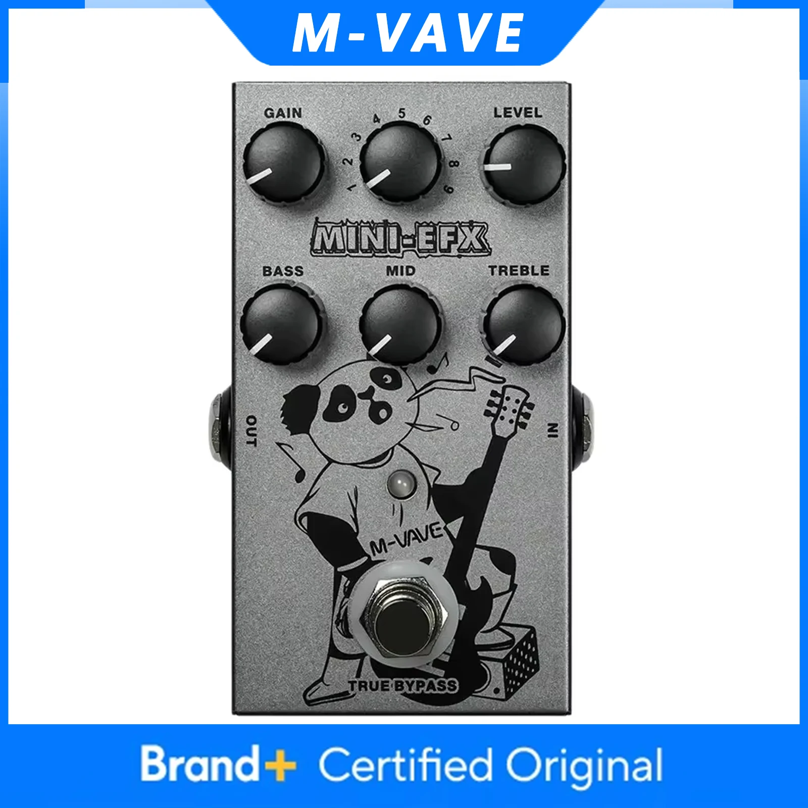 

Электрогитарная педаль эффектов M-VAVE MINI-EFX: педаль овердрайва и дисторшна для хэви-метала, 3-полосный эквалайзер, аксессуары для электрогитары