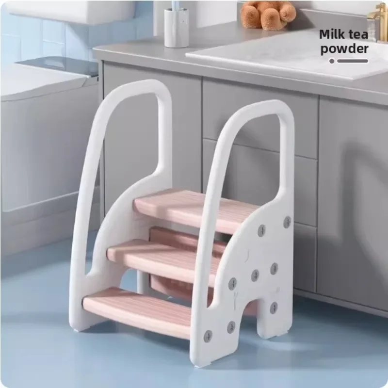 Manlong Baby Wash Basin Step Stool Kids Foot Rest Bathroom Height Booster Baby Hand Washing Ladder Preschool Washbasin Bench