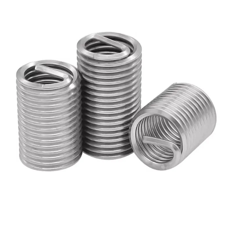 10pcs M8*1.25*1D-3D/M10*1.5*1D-3D Wire Thread Insert , M6 Screw Bushing , 304 stainless steel Wire Screw Sleeve Thread Repair
