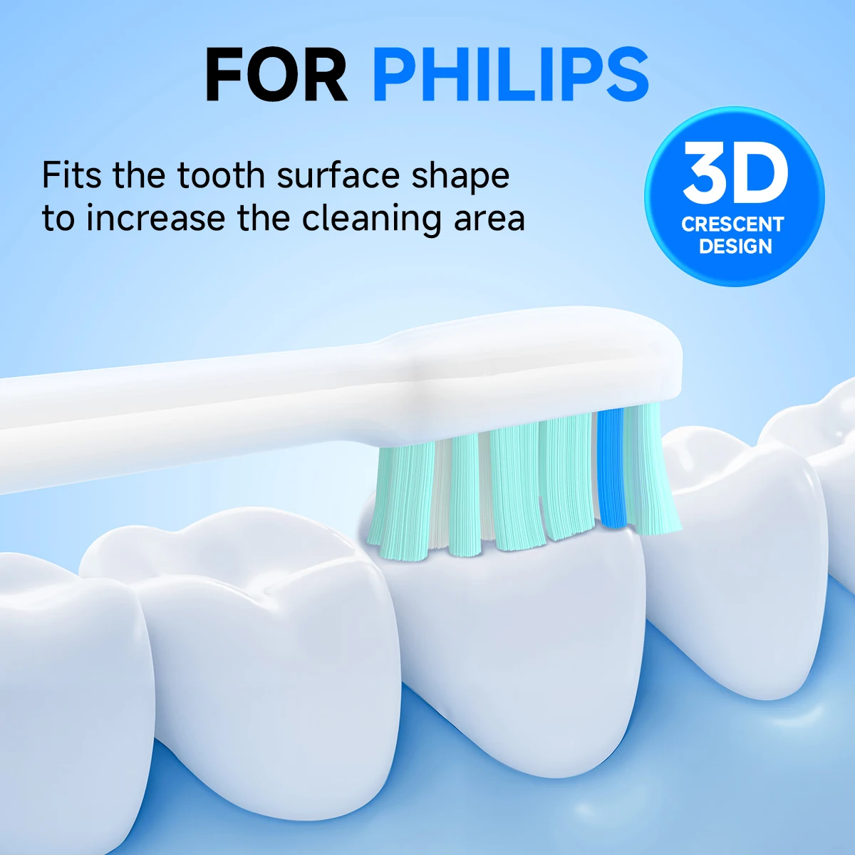 4/8/12/16/36 رؤوس فرشاة الأسنان البديلة المتوافقة مع رأس فرشاة فيليبس الكهربائية 1100 2100 4100 4300 5100 5300 6100 6500 إلخ