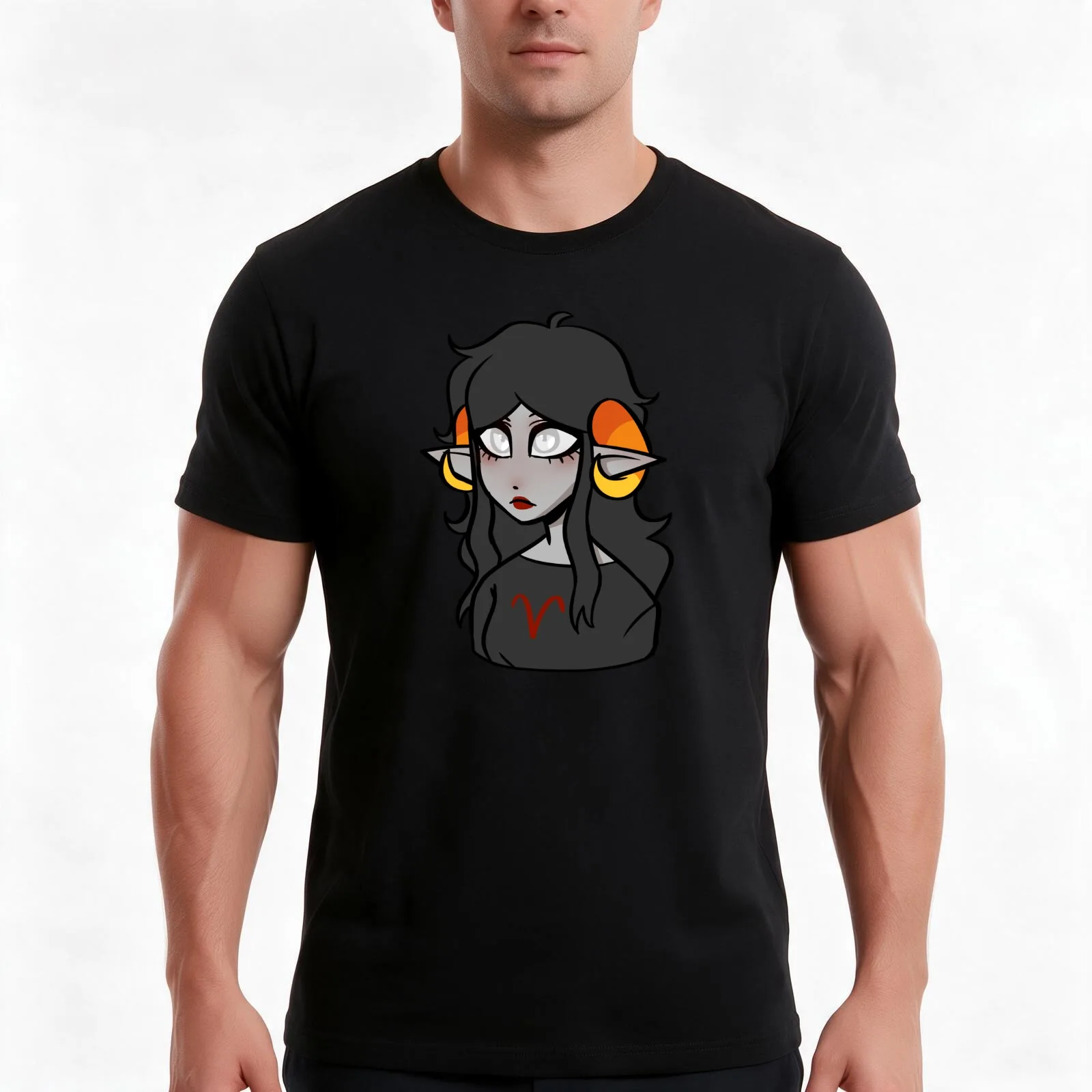 Aradia Megido T-Shirt, Summer Casual Cotton Tee, Oversized Streetwear Tops, Vintage Graphic Print, Loose Fit Short Sleeve