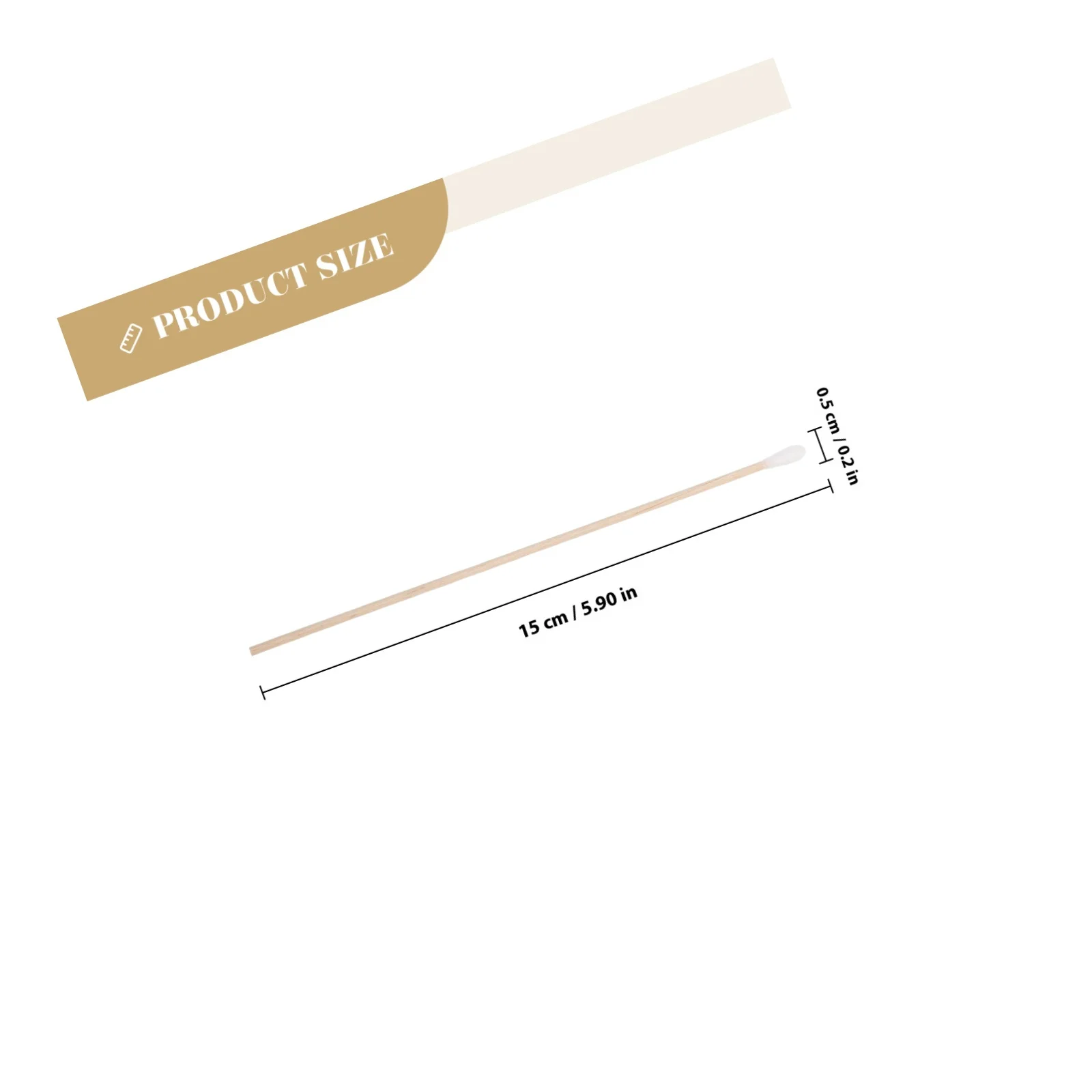 100 قطعة مسحات قطنية للاستعمال مرة واحدة جذع خشبي قوي طرف ناعم للتجميل أدوات تنظيف العناية بالبشرة براعم مسحات للاستخدام الطبي