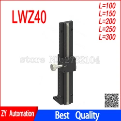 Z Axis Long-range Dovetail Trimming Slide Dovetail Slide Table Sliding stage Manual Displacement Platform LWZ40 ZLWG40