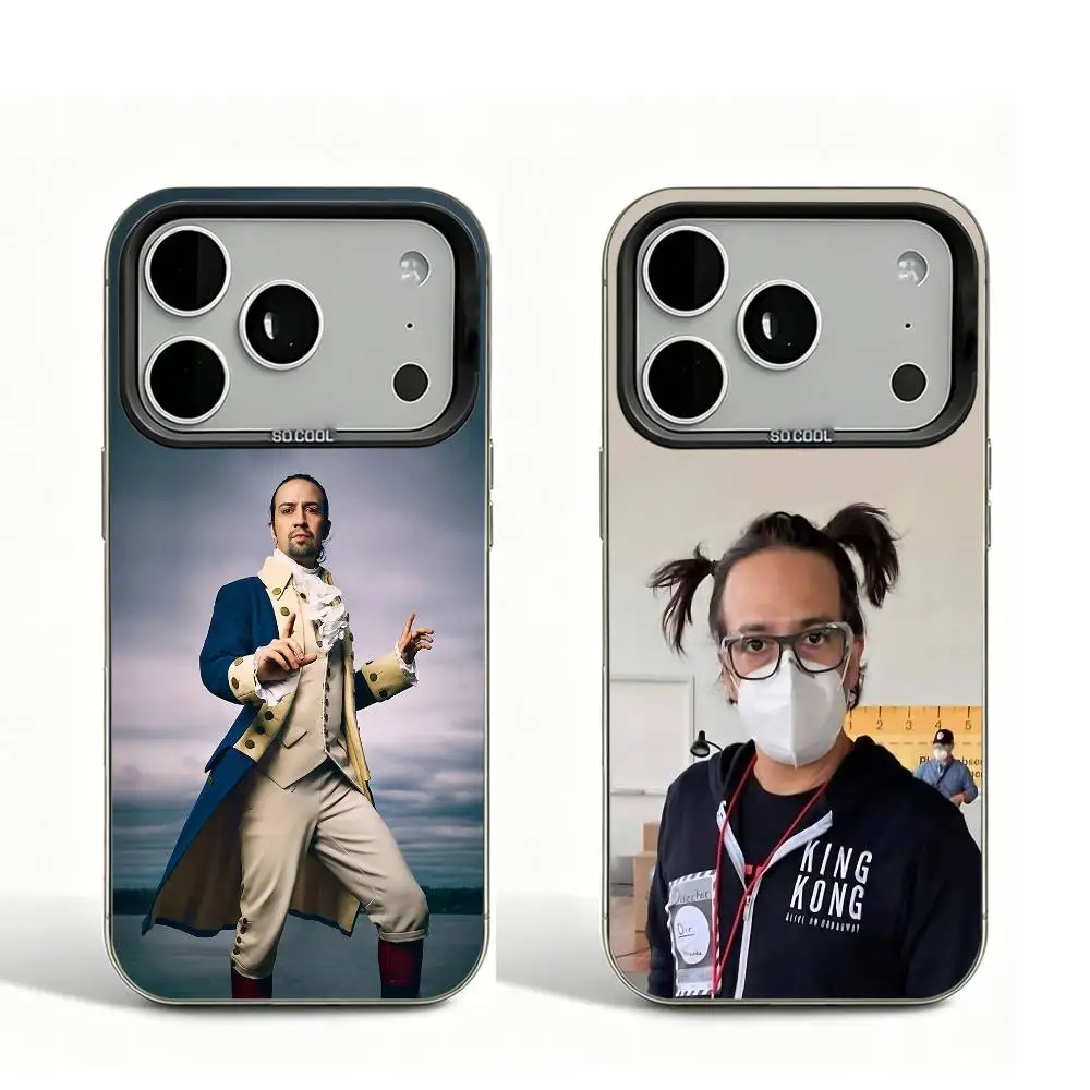 

Lin-Manuel Miranda Black Matte Large Camera Hole Case For iPhone 17 16 15 14 13 12 11 Pro Max Bumper Cover