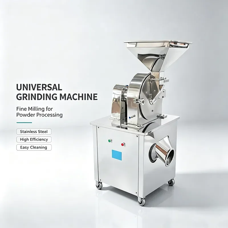 Electric Stainless Steel Food Grinder with Motor for Spices Salt Sugar Coffee Beans Large Capacity Industrial Powder Grinder