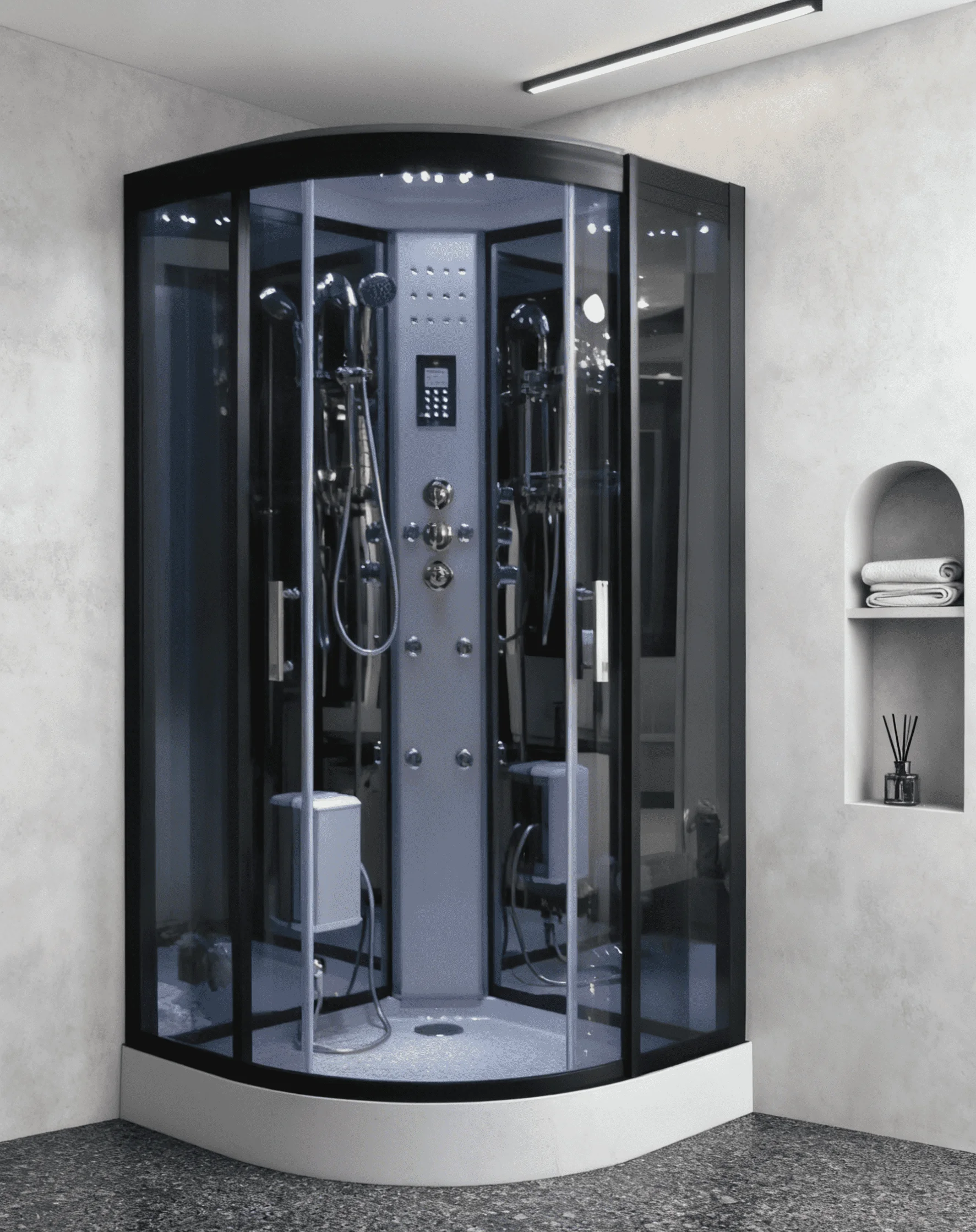 Custom Size Great Cheap Price Contain Bathroom Cubicle Steam Cabin Bath Shower Rooms