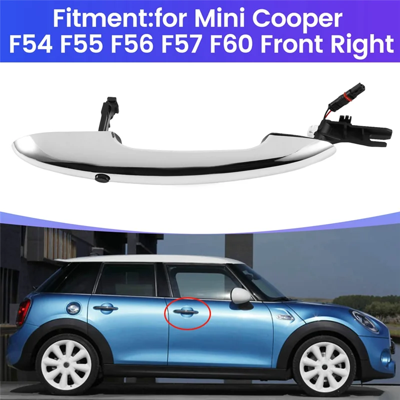 AB61-New Front Right Outside Door Handle Comfort Access 51217327344 For Mini Cooper Clubman F54 F55 F56 F57 Handle