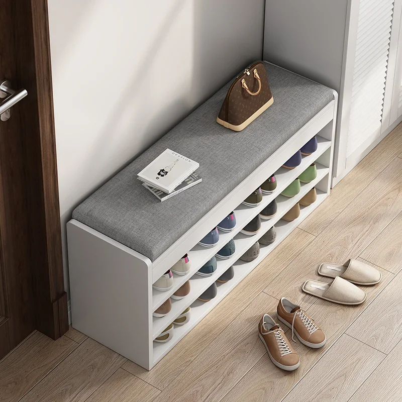 Storage Multi Layer Shoe Stand With Seat Slippers Corridor Show Nordic Shoe Shelf Dorm Space Saving Sapateira House Furniture