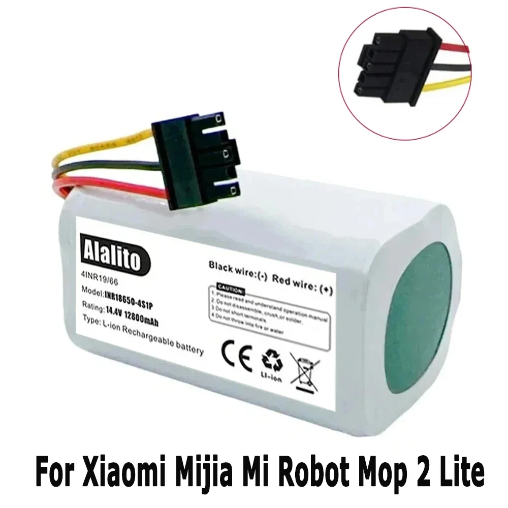 New 14.4V 12800mAh Battery N011-4S1P for Xiaomi Mi Robot Vacuum Mop 2 Lite MJSTL Vacuum Cleaner