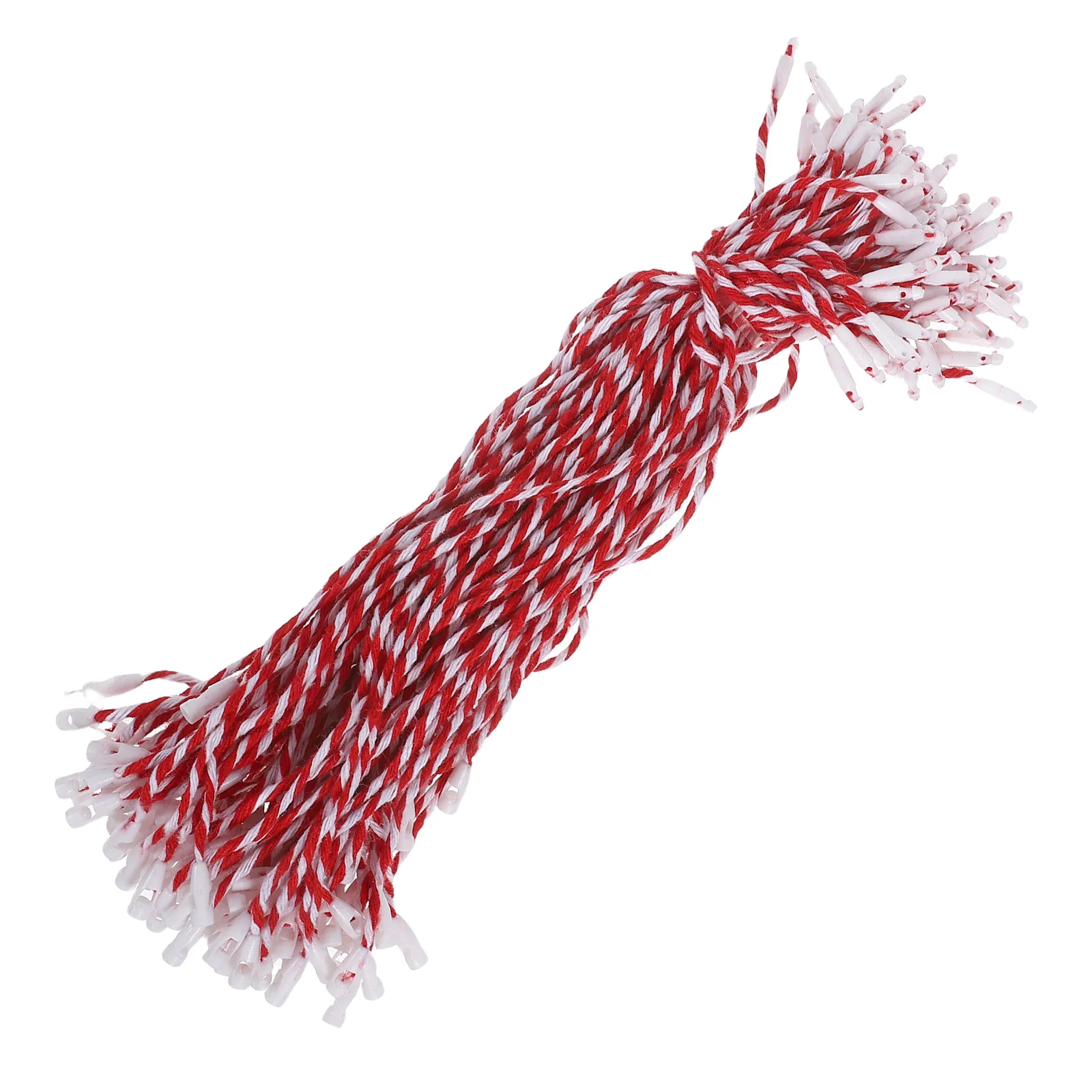 

500 Pcs Christmas Decoration Lanyard Ornament Hanging Ribbon Hangers Trinkets Snap Locking Decorative Cotton Thread
