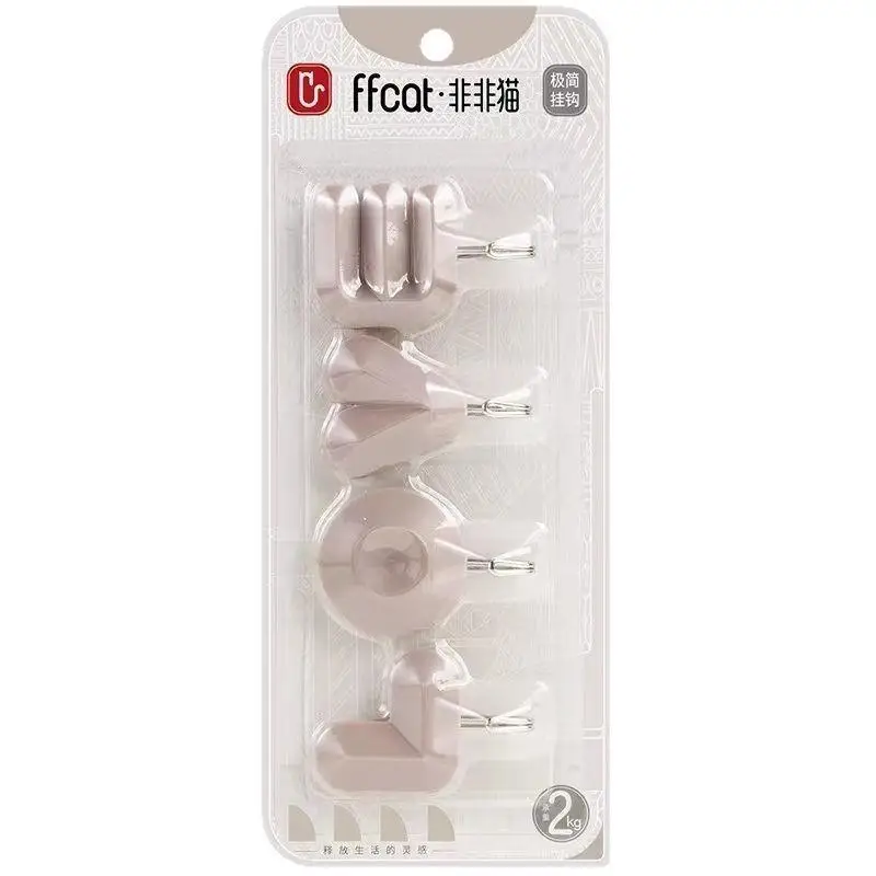 Decorative LOVE Letter Self Adhesive Wall Hooks No Drilling Sticky Hanger for Key Coat Hat Hanging Entryway