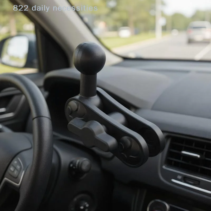 convenientAlloy 17mm Ball Mount Extension Adapter Rotation Extension Rod For Car Air Vent Dashboard Phone Holder Accessories