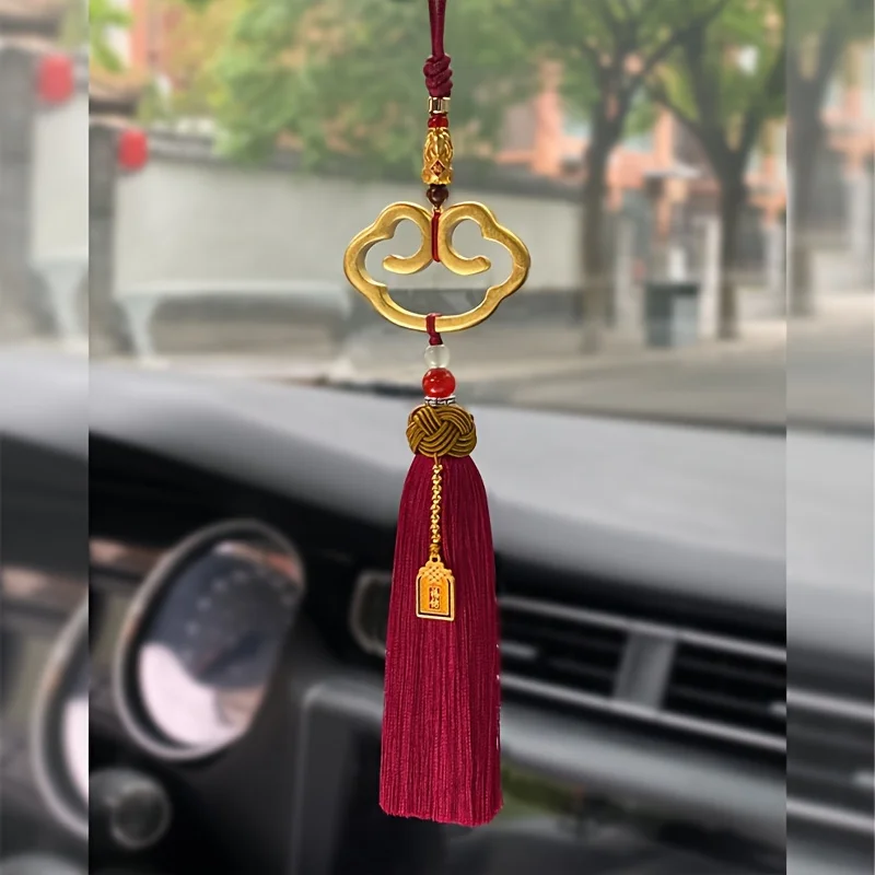 1pc Good Luck Pendant Mascot, for Car Console Decoration, Desktop, Christmas Gift, Thanksgiving Gift, with Traditional Culture