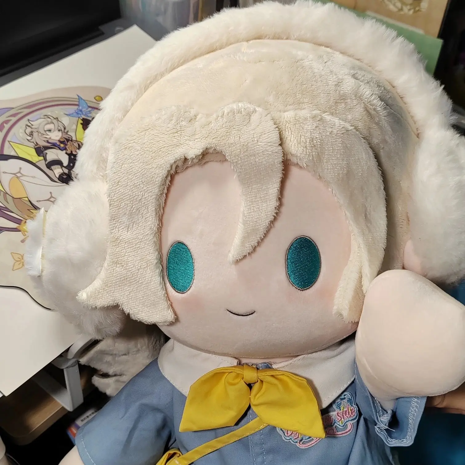 

Genshin Impact Limited 40 см альбедо 40 см, плюшевая кукла, косплей, голая кукла, талисман-фигурка