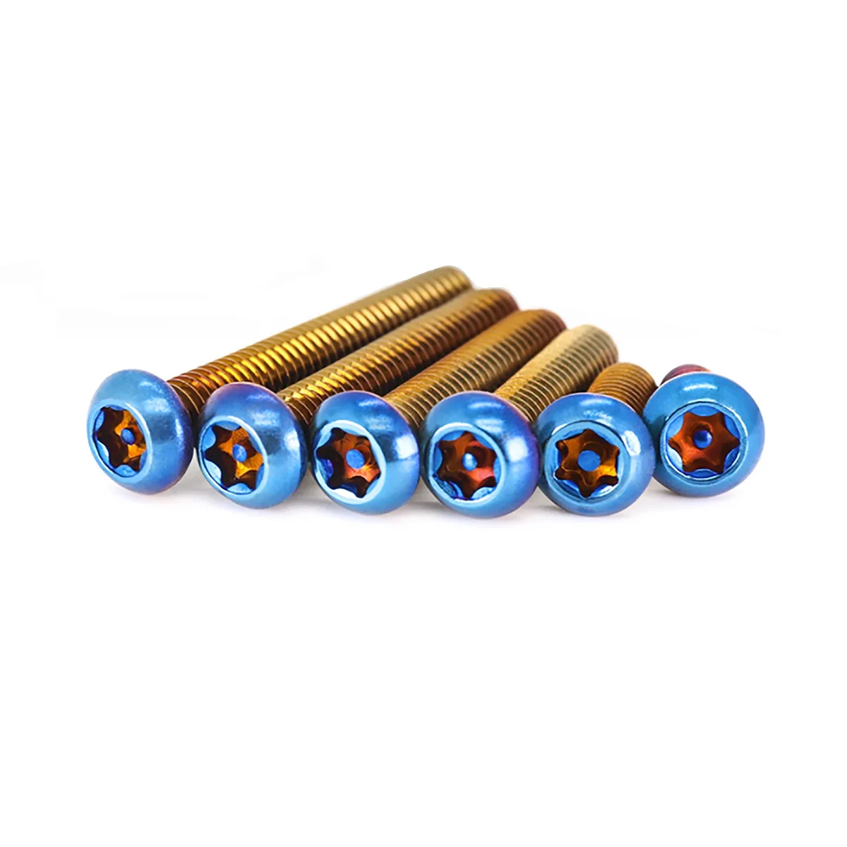 

Internal Plum Blossom Anti-Theft Screw/Titanium Blue Bolt / Fuel Tank Cover Motorcycle Modification Screw M5M6