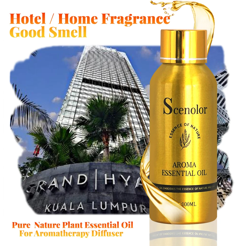 100ML Grand Hyatt Hotel Scent Oil Oasis Five Stars Hotels Essential Oils For Diffuser Home Perfume Oils Lobby Room Toilet Aroma