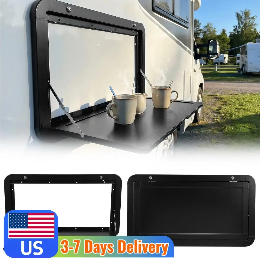 

Настенный стол-трансформер 32x18 дюймов с фиксирующими защелками, подвесной обеденный стол для автодомов и кемперов, большой вместимости