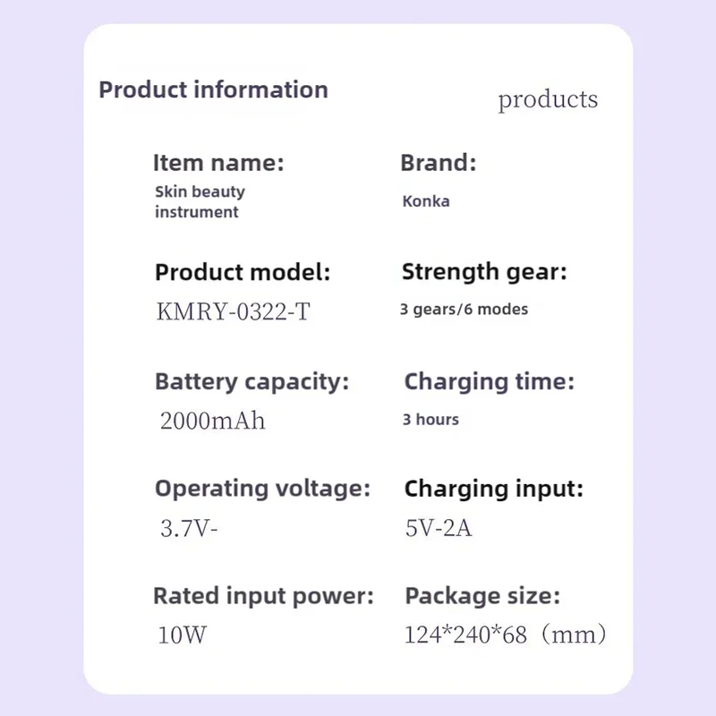 Porta EMS Fa EMS Face Lift Skin Tightening Machine 6 in 1 LED Facial Neck Firming Massager Face Firming Slimming Skin Care Tools