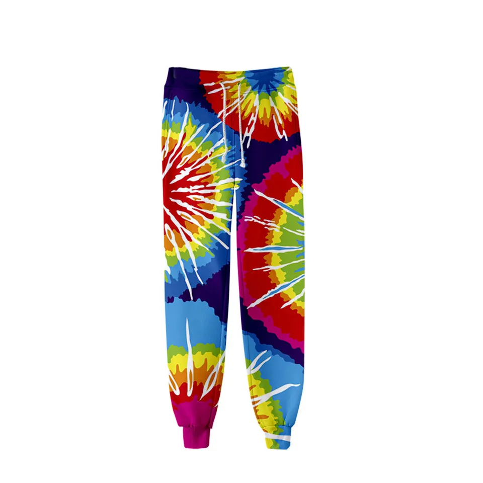 Tie dye 3d Sweatpants Fashion Casual Warm Harem Pants Women Streetwear Colorful Psychedelic Printed High Waist Baggy Trousers